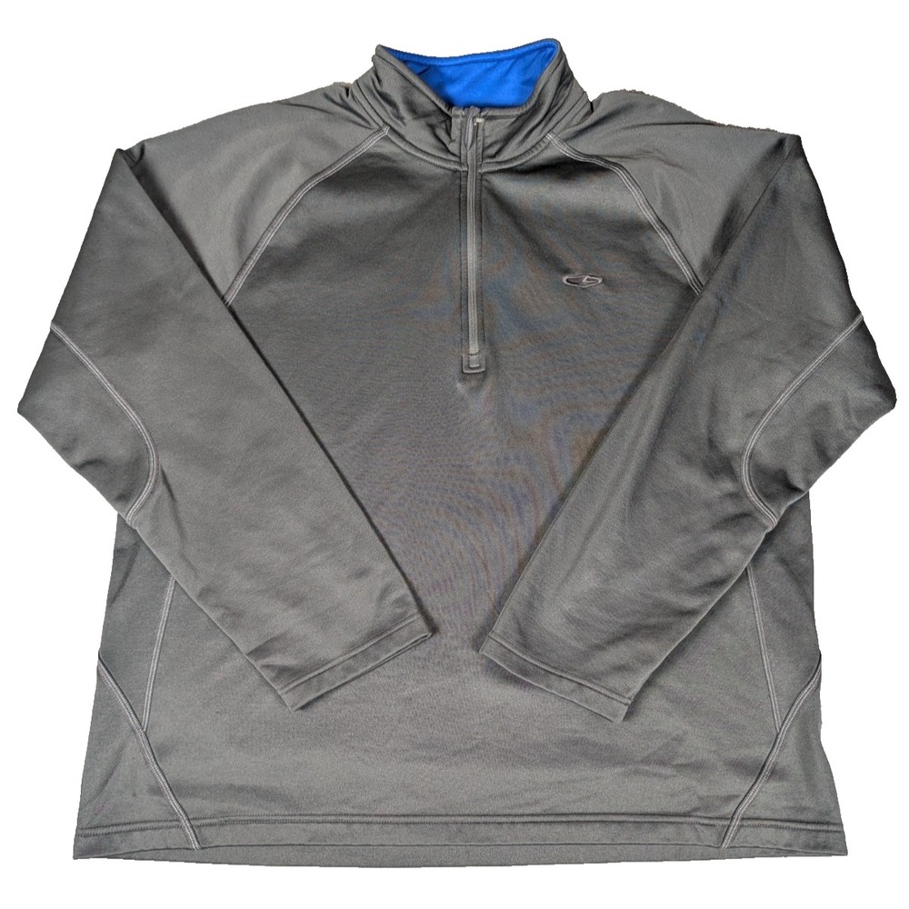 C9‎ by Champion Men's XL Black Gray Quarter Zip Pullover Athletic Fleece Top